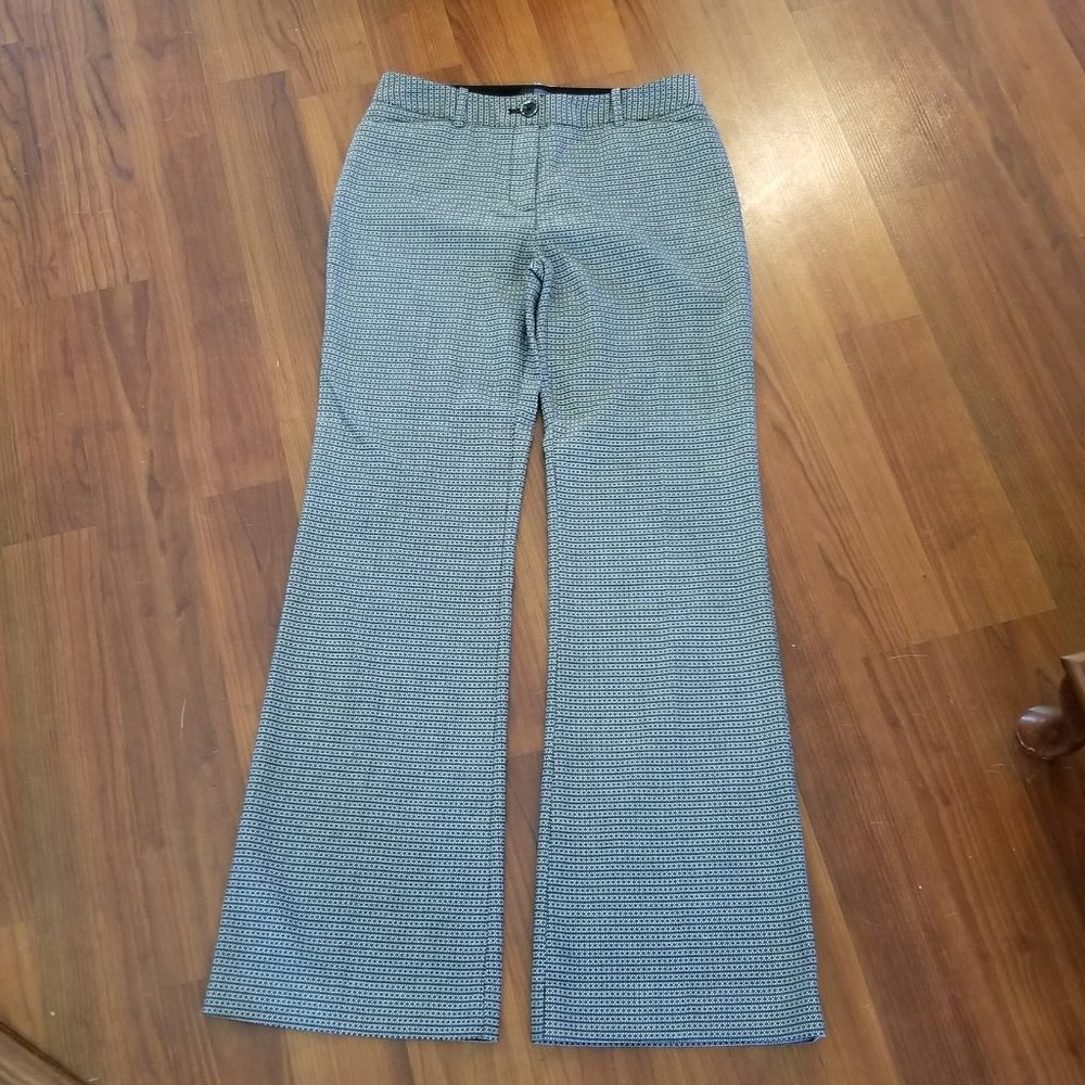 The Limited Sz 6 Dress Pants Slacks Black/White X's Excellent Cond. 32" inseam